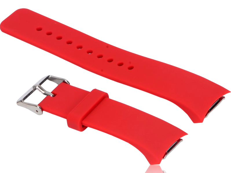 Silicone Rem Til Samsung Gear S2 R720/R730-Rød Samsung Gear S2 & Gear S2 Classic