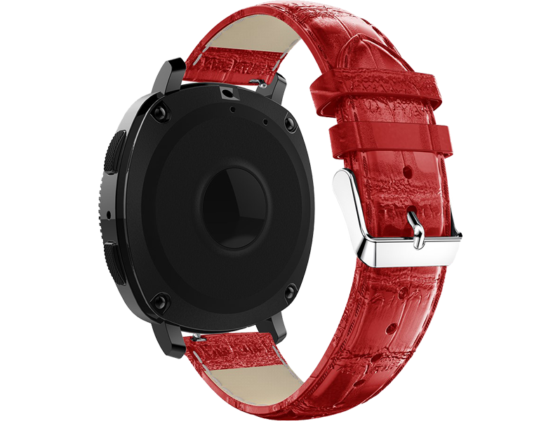 Croco læder rem til Samsung Gear S2 Classic / Sport / Galaxy Watch 42mm-Rød