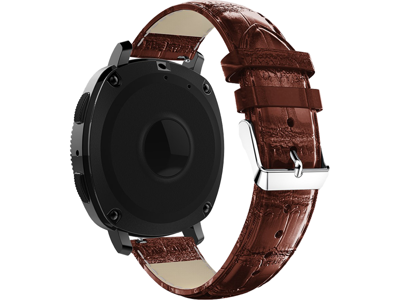 Croco læder rem til Samsung Gear S2 Classic / Sport / Galaxy Watch 42mm-Brun