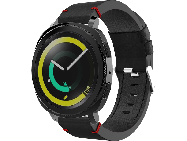 Isiro Læder Rem Til Garmin Vivomove 3 / Style / Luxe / Venu-Sort