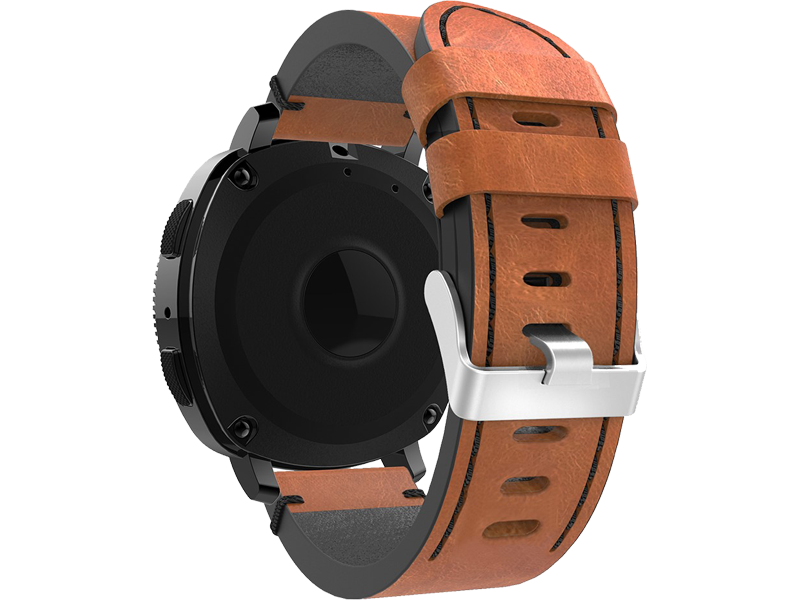 Evermart Isiro Læder Rem Til Samsung Gear S2 Classic / Sport / Galaxy Watch 42Mm-Brun Samsung Galaxy Watch 42Mm