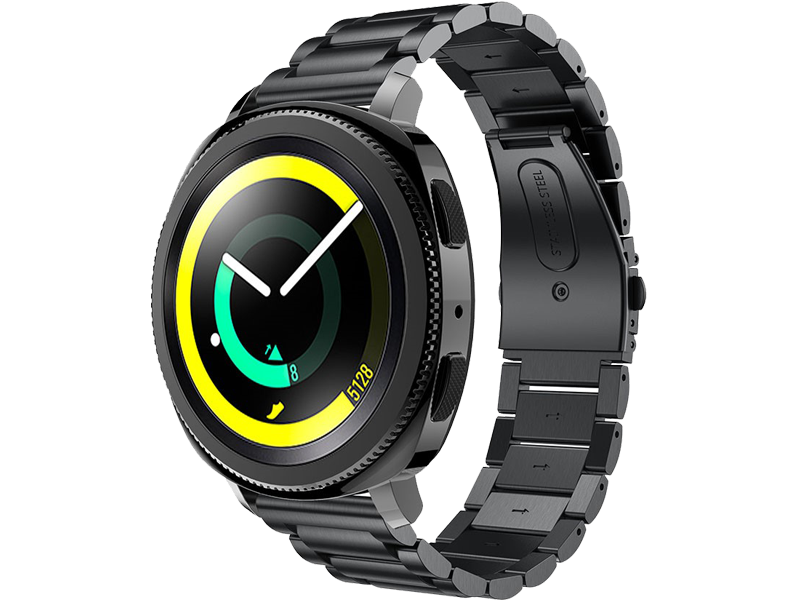 Bolzano rem til Samsung Galaxy Watch Active 2 40/44mm-Sort