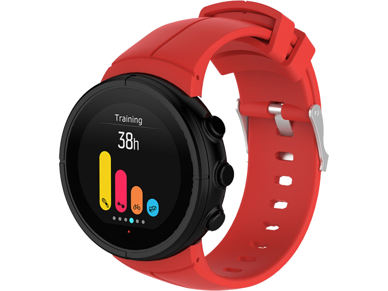 Silicone Rem Til Suunto Spartan Ultra-Rød Suunto Spartan Ultra