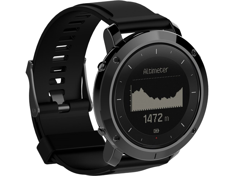 Evermart Silicone Rem Til Suunto Traverse / Suunto 7 / Suunto 9 / 9G-Sort Suunto Traverse