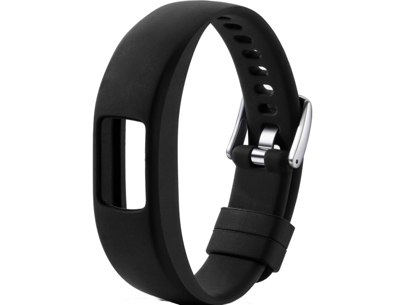 Evermart Silicone Rem Til Garmin Vivofit 4-Sort Garmin Vivofit