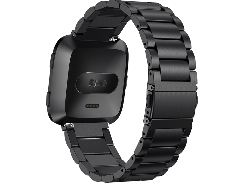 Evermart Bolzano Rem Til Fitbit Versa / Versa Lite / Versa 2-Sort Fitbit Versa / Versa Lite