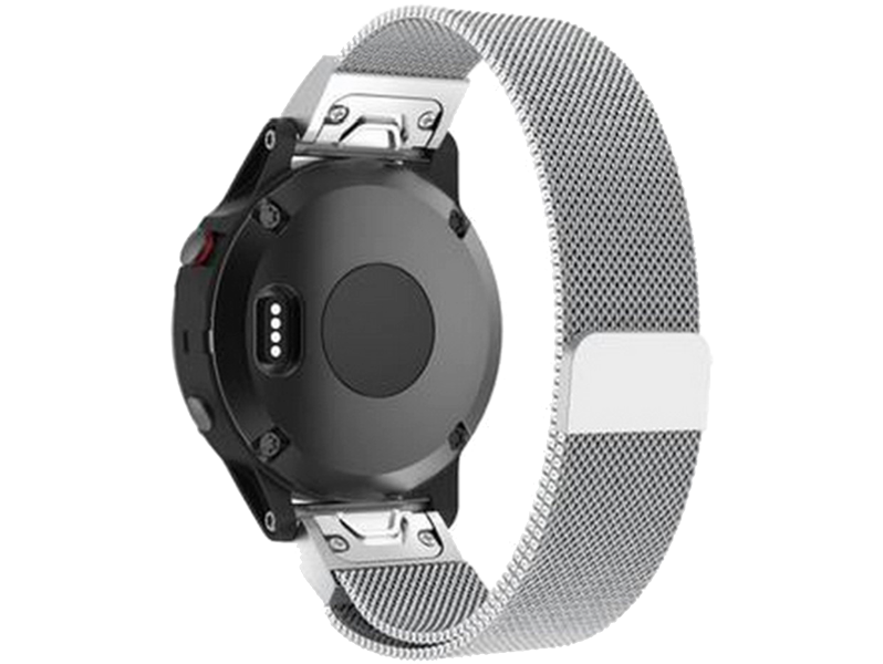 Mesh rem til Garmin Fenix 5 / 5 Plus / 6 / 6 Pro-Sølv