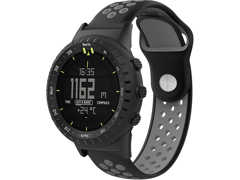 Evermart Tosidet Silicone Rem Til Suunto Core-Grå Suunto Core