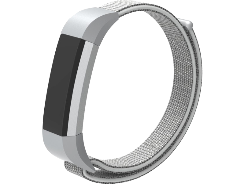 Velcro nylon rem til Fitbit Alta / Alta HR / Ace 1-Grå