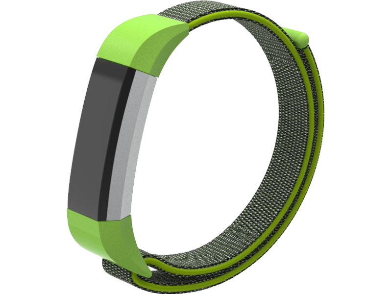 Velcro nylon rem til Fitbit Alta / Alta HR / Ace 1-Grøn