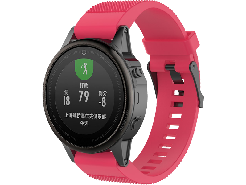 Silicone rem til Garmin Fenix 5S / 5S Plus / 6S / 6S Pro-Rød