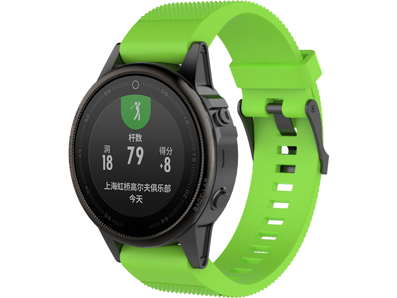 Silicone rem til Garmin Fenix 5S / 5S Plus / 6S / 6S Pro-Lysegrøn