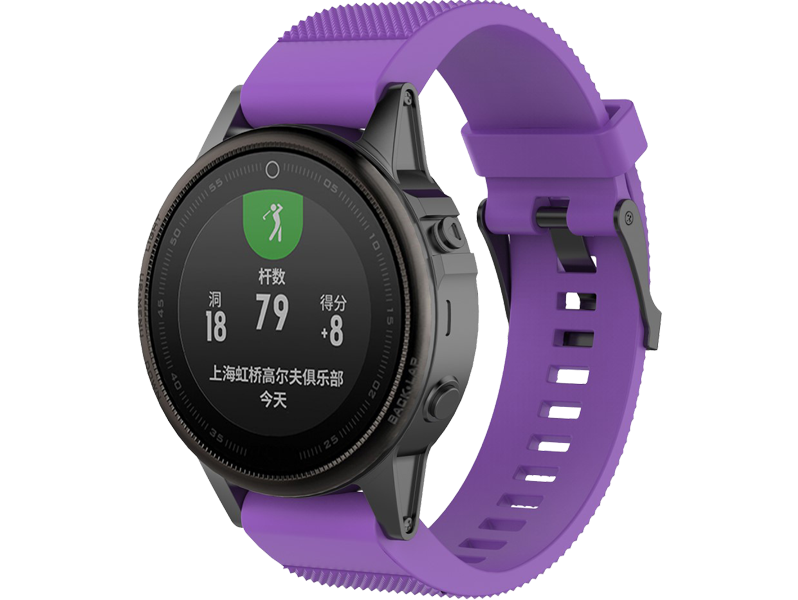 Silicone rem til Garmin Fenix 5S / 5S Plus / 6S / 6S Pro-Lilla