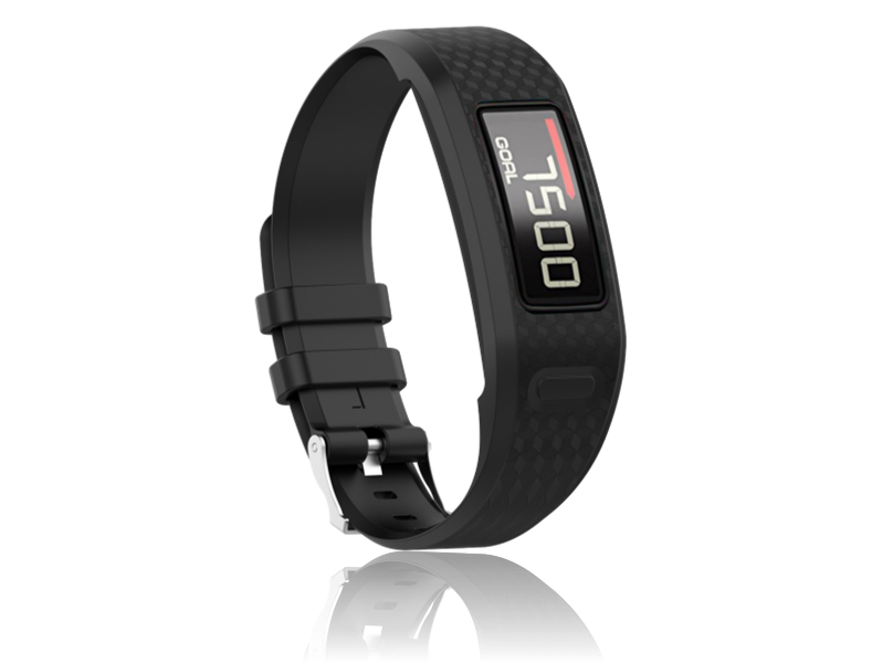  Silicone rem til Garmin Vivofit 1/2-Sort