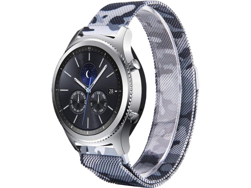 Camo rem til Samsung Galaxy Watch 3 45mm-Blå