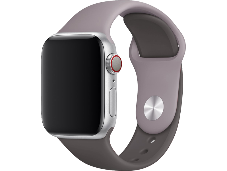 Tofarvet Siliconerem Til Apple Watch 1/2/3/4/5 42Mm & 44Mm-Grå
