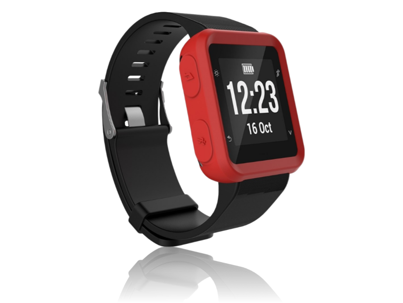 Evermart Silicone Cover Til Garmin Forerunner 30 / 35-Rød Garmin Forerunner 35