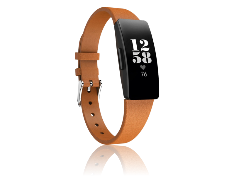Evermart Genuine Læder Rem Til Fitbit Inspire / Inspire Hr & Fitbit Ace 2 Fitbit Ace 2
