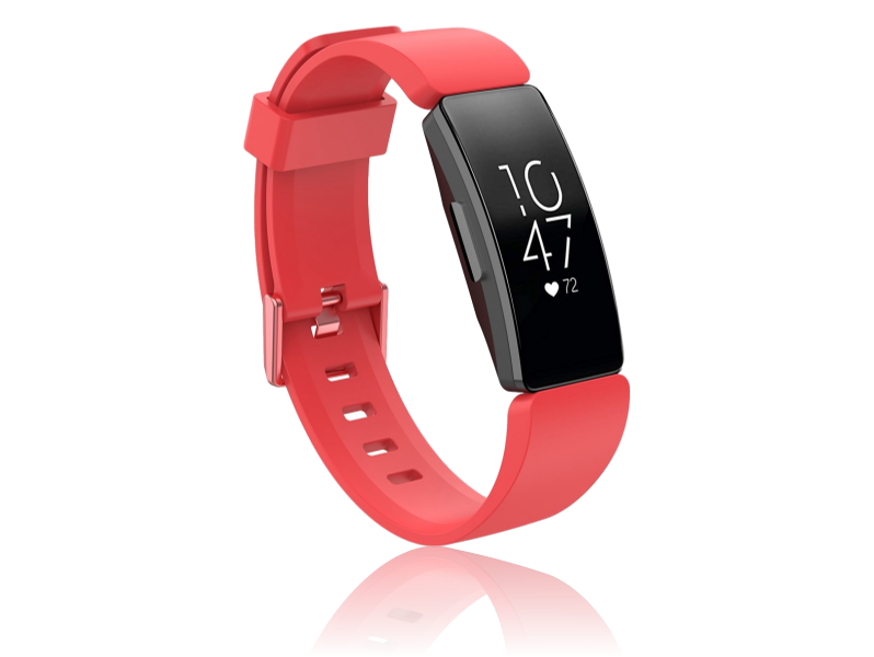 Silicone rem til Fitbit Inspire / Inspire HR & Fitbit Ace 2-Rød