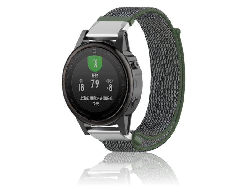 Suwon velcro rem til Garmin Fenix 5S / 5S Plus / 6S / 6S Pro-Mørkegrøn