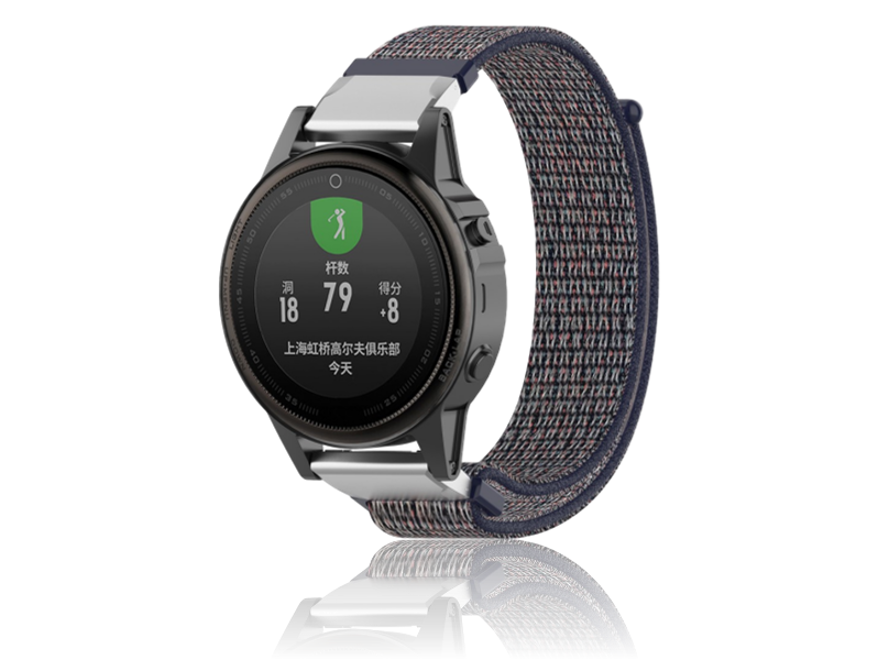 Suwon velcro rem til Garmin Fenix 5S / 5S Plus / 6S / 6S Pro-Mørkeblå