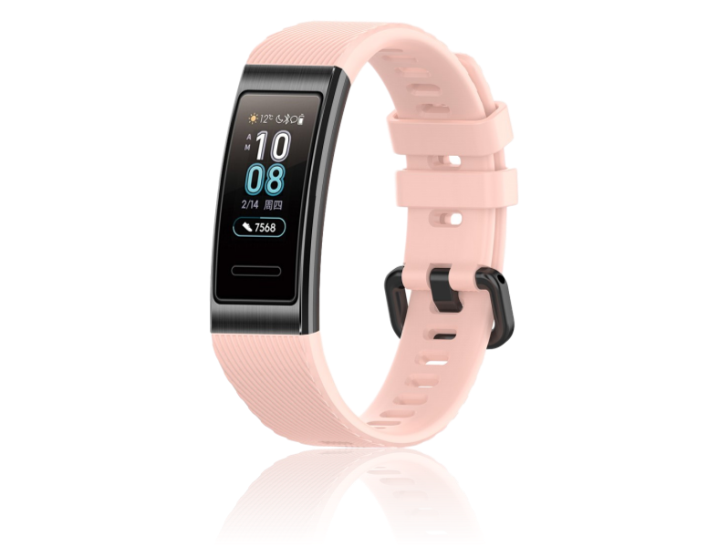 Silicone Rem Til Huawei Band 3 Pro-Pink Huawei Band 3 Pro