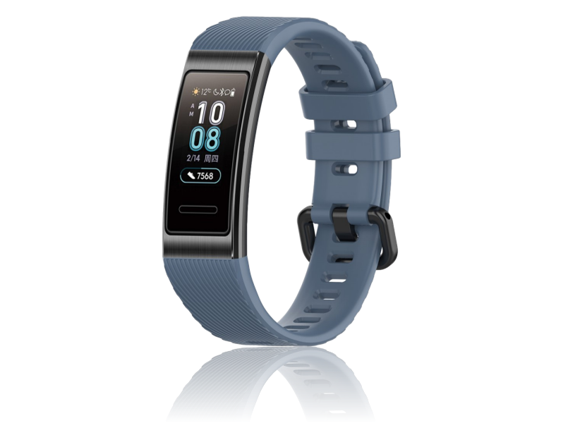 Silicone Rem Til Huawei Band 3 Pro-Blå Huawei Band 3 Pro