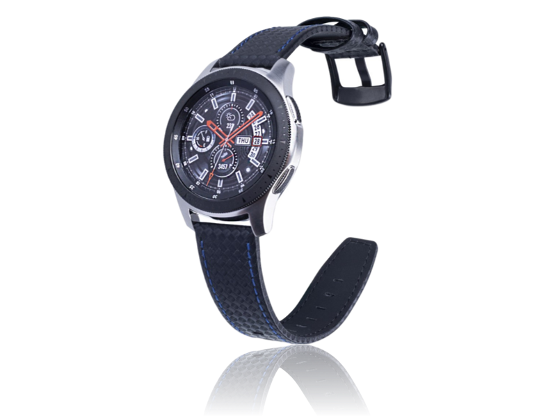 Carbon Fiber rem i Læder til Huawei Watch GT 2e