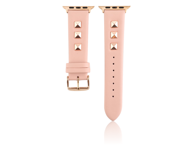 Allegria rem i Genuine Læder til Apple Watch 38mm & 40mm-Pink
