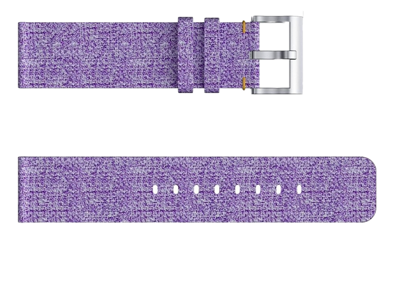 Canvas Rem Til Fitbit Versa / Versa Lite Og Fitbit Versa 2-Lilla Fitbit Versa / Versa Lite