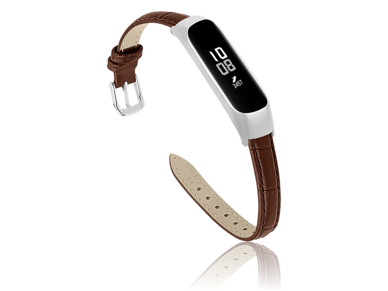 Croco Læder Rem Til Samsung Galaxy Fit E-Brun Samsung Galaxy Fit E - R375
