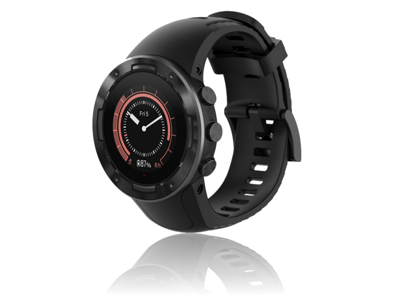 Scilla Silicone rem til Suunto 5-Sort