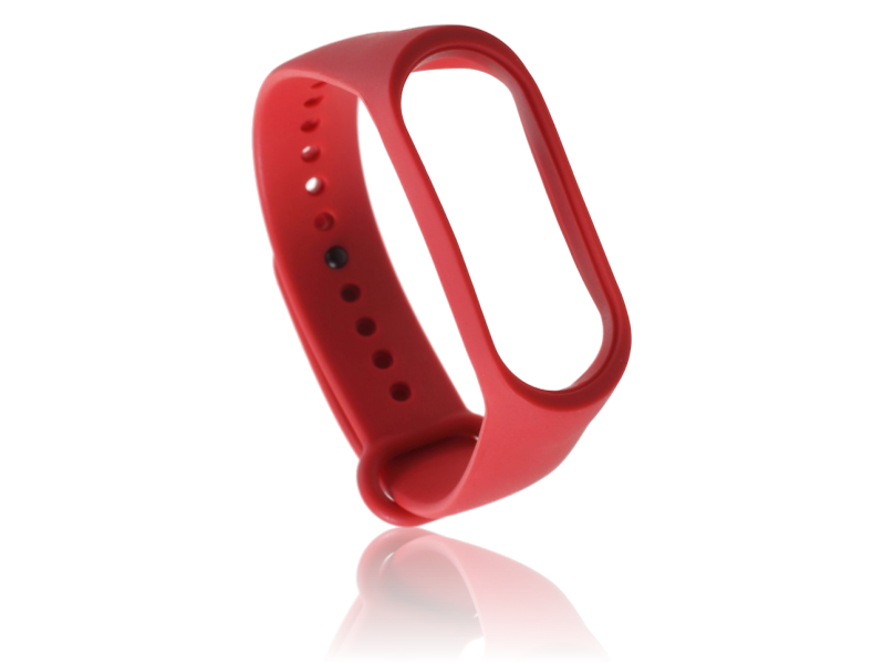 Silicone rem til Xiaomi Mi Band 3 / 4 -Rød