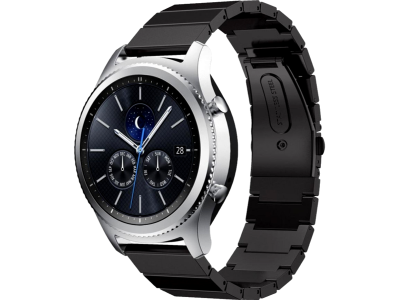 Arezzo rem til Samsung Galaxy Watch 3 45mm-Sort