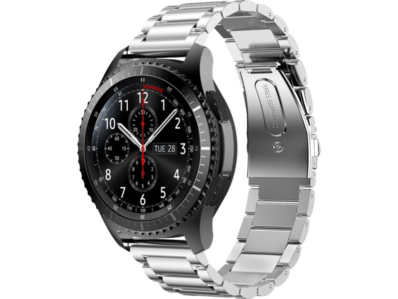 Bolzano rem i rustfrit stål til Huawei Watch GT 2 Pro-Sølv