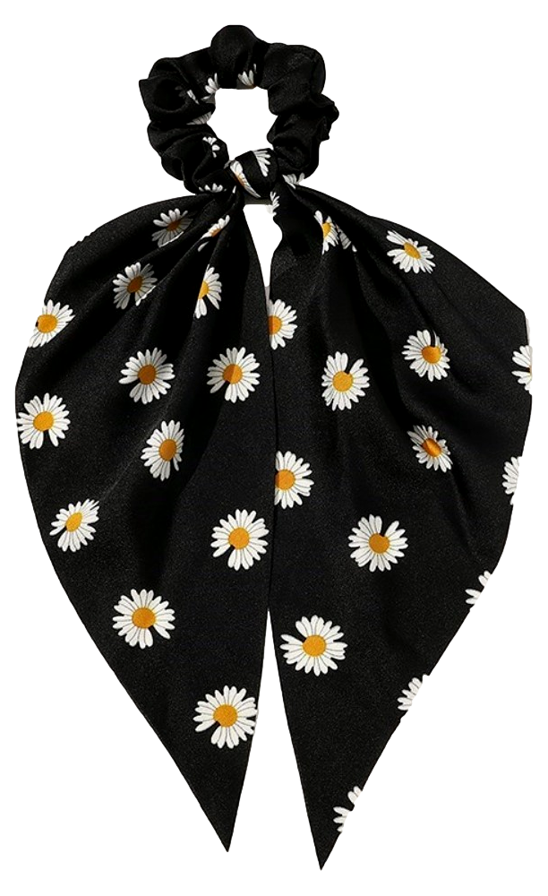  T&oslash;rkl&aelig;de Scrunchie i Satin-Sort