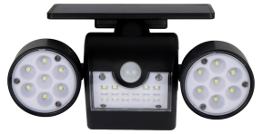 30-LED Justerbar Solcelle Lampe med Sensor