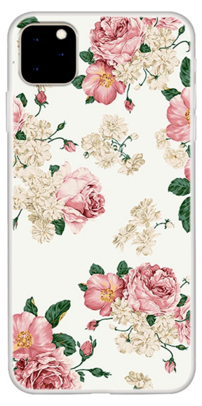 Vintage Flower Silikone Cover til iPhone 11