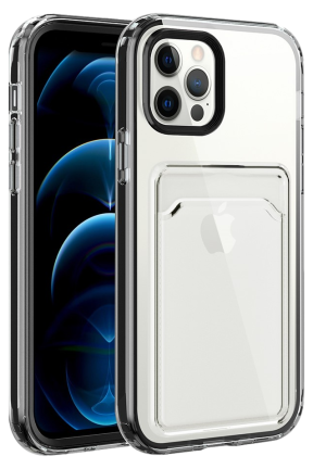 Clear Cover med Kortholder til iPhone 13 Pro