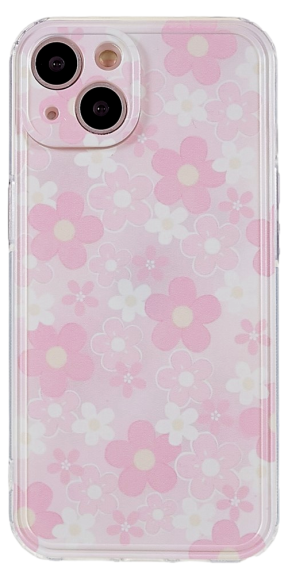 Blomster Silikone Cover til iPhone 13
