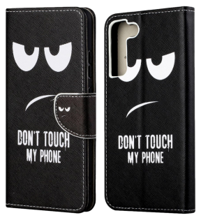 Dont Touch My Phone Flip Cover til Samsung Galaxy S22 Ultra