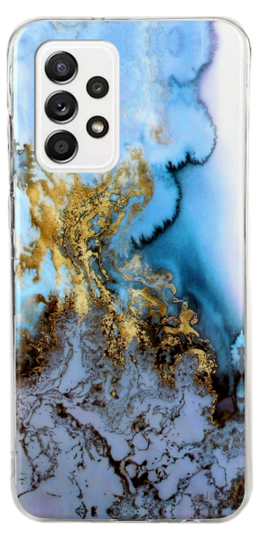Blå Marmor Cover til Samsung Galaxy A33 5G