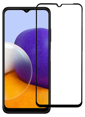Samsung Galaxy A22 5G Beskyttelsesglas med Kant / Skærmbeskyttelse