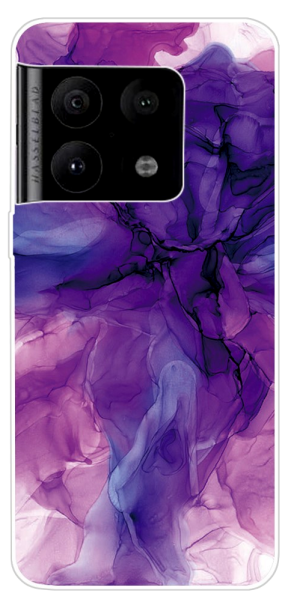 Lilla Marmor Cover i Silikone til OnePlus 10 Pro