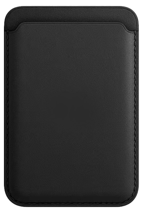 Kortholder i Læder med MagSafe til iPhone 14 / 14 Plus - Sort