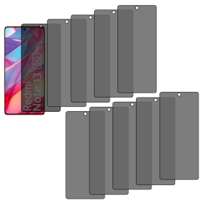 10 Stk Xiaomi Redmi Note 13 5G / 13 Pro 5G Beskyttelsesglas / Skærmbeskyttelse / Privacy Glas