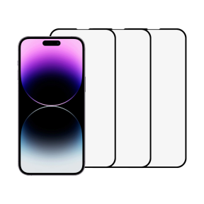 3 stk iPhone 14 Pro Beskyttelsesglas / Skærmbeskyttelse / 3D Glas