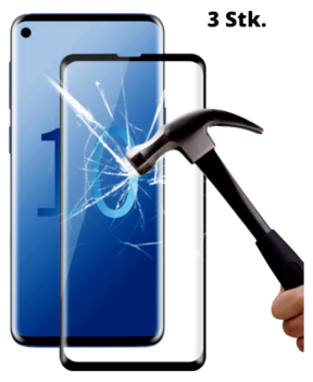 3 Stk. Buet Skærmbeskyttelse / Beskyttelsesglas til Samsung Galaxy S10