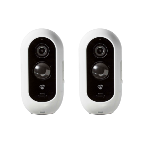 2 stk Trådløs Udendørs Overvågningskamera med Sensor