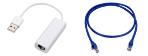 Pakke m. USB Ethernet Adapter & 3m Ethernet Netværkskabel